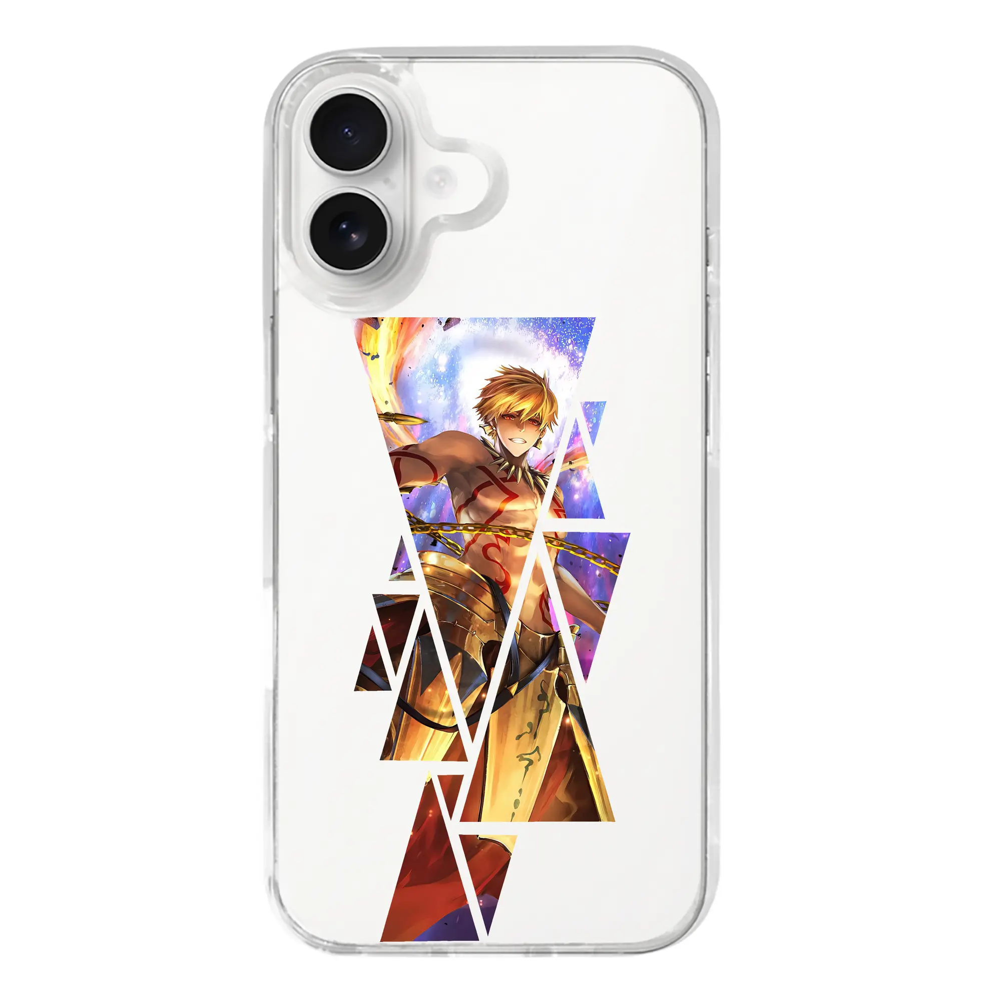 FGO グッズ,ギルガメッシュ - iPhone 17シリーズ 透明スマホケース – 薄型・耐衝撃・精密フィット保護カバー